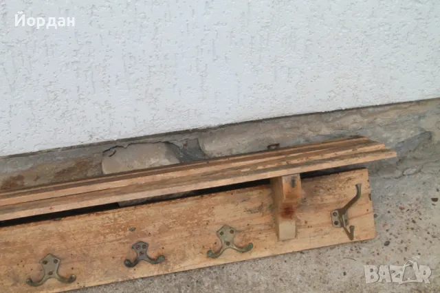 Дървена закачалка, снимка 3 - Декорация за дома - 48852455