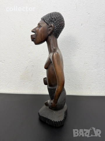 Африканска дърворезба - фигура от абанос. №7963, снимка 6 - Колекции - 53856923