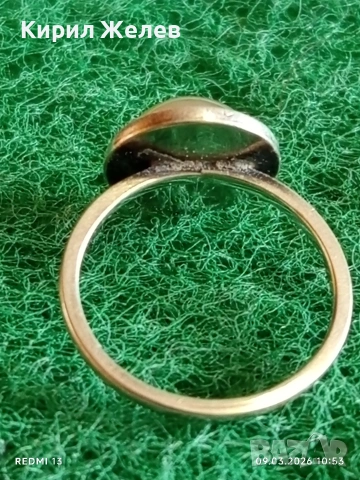 Нежен сребърен пръстен с инкрустиран ОПАЛ стил и елегантност 43052, снимка 5 - Пръстени - 53763722