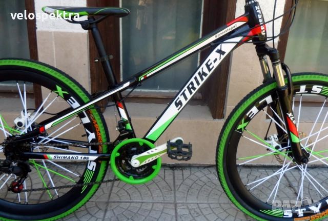 СТРАЙК Екс ! 26 цола ! 2х6 скорости ! Диск ! Германия!, снимка 11 - Велосипеди - 51583296