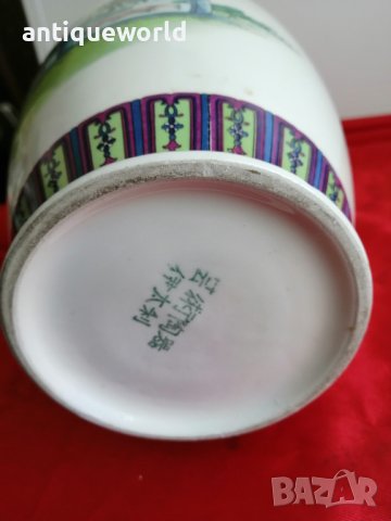 Стара Китайска Ваза , Маркирана, снимка 6 - Антикварни и старинни предмети - 42533574