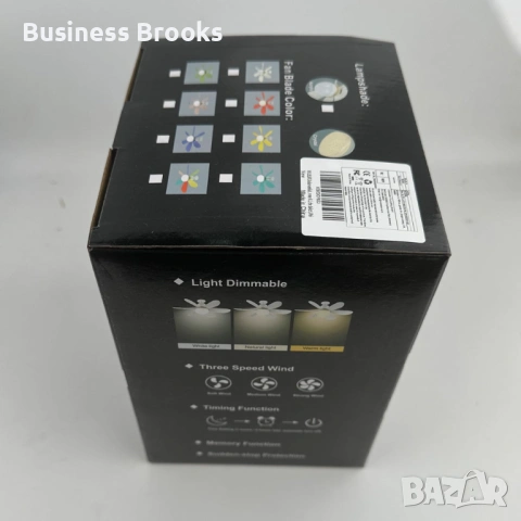 Модерна вентилаторна лампа с форма на цвете, LED осветление, дистанционно, 40W, 1200 лумена, снимка 2 - Други - 53225911