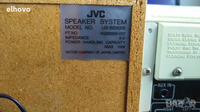Аудио система JVC UX-T1, снимка 4 - Аудиосистеми - 41791401