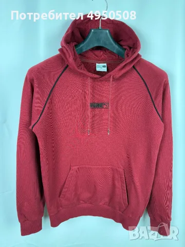 Мъжка памучна блуза с качулка „Puma“ с лого „Box Logo“, размер S