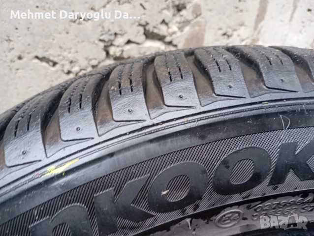 2 Зимни гуми hankook 205/55/16 44/20, снимка 3 - Гуми и джанти - 51973636