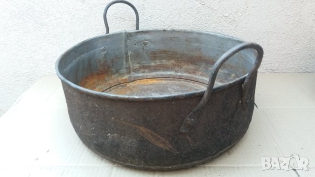 стара метална огромна тава за лютеница и др. , снимка 8 - Антикварни и старинни предмети - 42036849