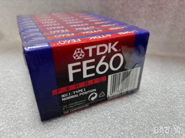 Нови! Запечатани! Аудио касети TDK FE60 FERRIC IEC I / TYPE I NORMAL POSITION, снимка 5 - Аудио касети - 53811500