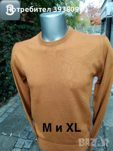 Мъжки пуловери елегантни вълна НОВИ - М, L, XL, снимка 3 - Пуловери - 50980321