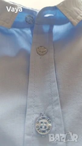 Детска светлосиня риза, р-р 134, снимка 4 - Детски ризи - 50699646