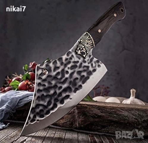 кухненски сатър масивен удобен за месо риба кълцане неръждаема стомана, снимка 11 - Аксесоари за кухня - 42056220