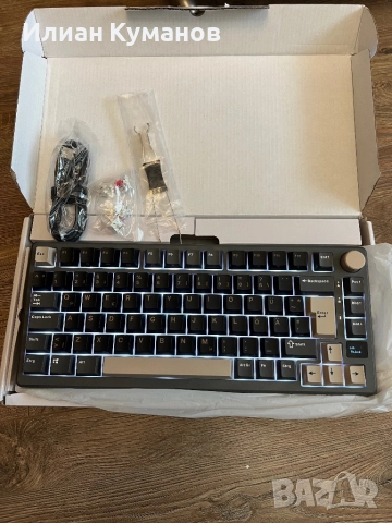 Геймърска безжична клавиатура .Червени суичове .Нова !