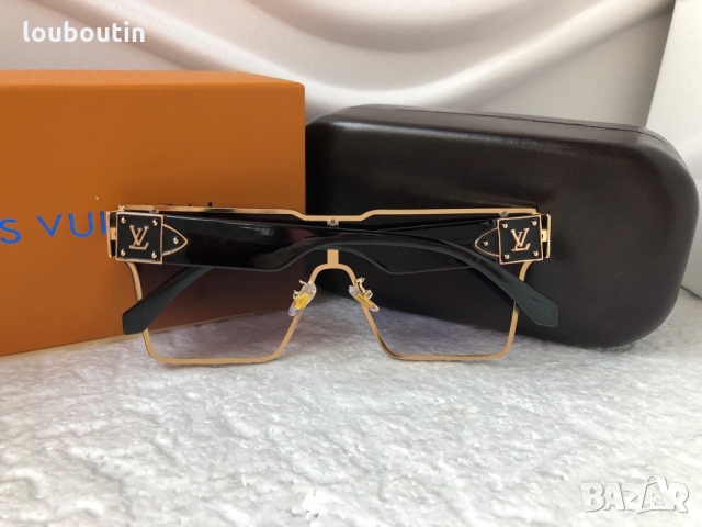 Louis Vuitton 2022 висок клас мъжки слънчеви очила унисекс дамски тип маска, снимка 14 - Слънчеви и диоптрични очила - 36063830