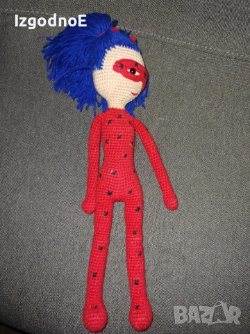 Плетена кукла калинката , снимка 3 - Кукли - 44559846