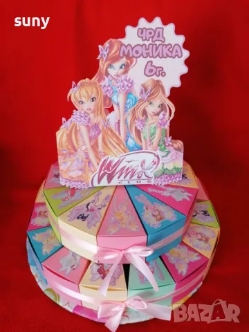 Картонена торта Еднорог, снимка 4 - Други - 49723414