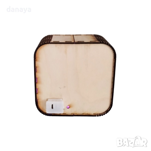 6100 Страшна светеща тиква за Хелоуин дървена декорация с LED светлини, снимка 4 - Декорация за дома - 51864489