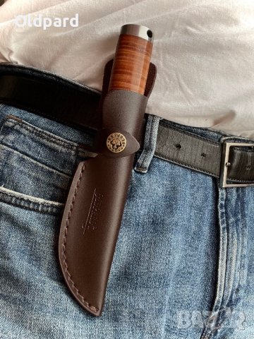Ловен, кемпинг нож Oldpard Hunter classic - San Mai VG-10 Damascus, снимка 7 - Ножове - 39282841