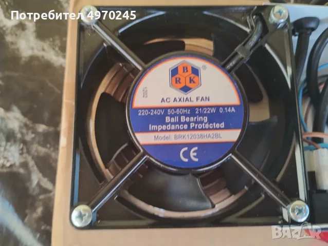 Вентиналтор 220v 22w нов, снимка 4 - Вентилатори - 56403112