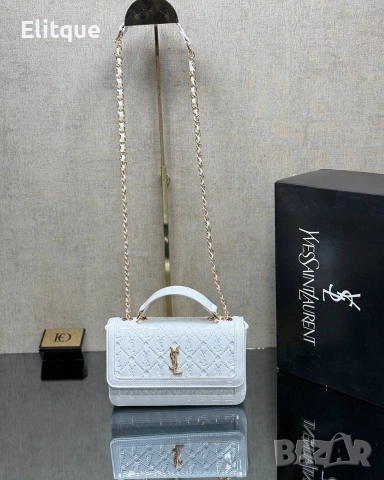 Чанти NEW MODEL | YSL Saint Laurent ▫ 22 см ↔ ▫ 17 см ⇅, снимка 8 - Чанти - 53490306