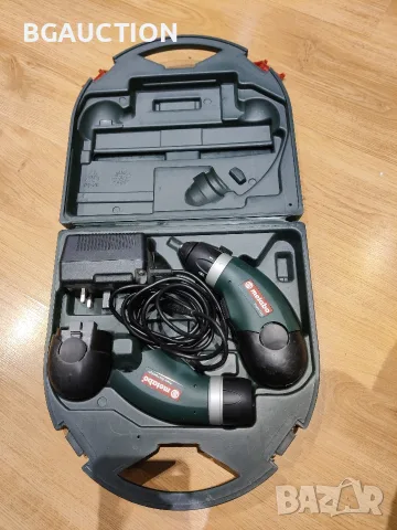 акумулаторна отвертка и фенерче metabo powergrip 4.8v