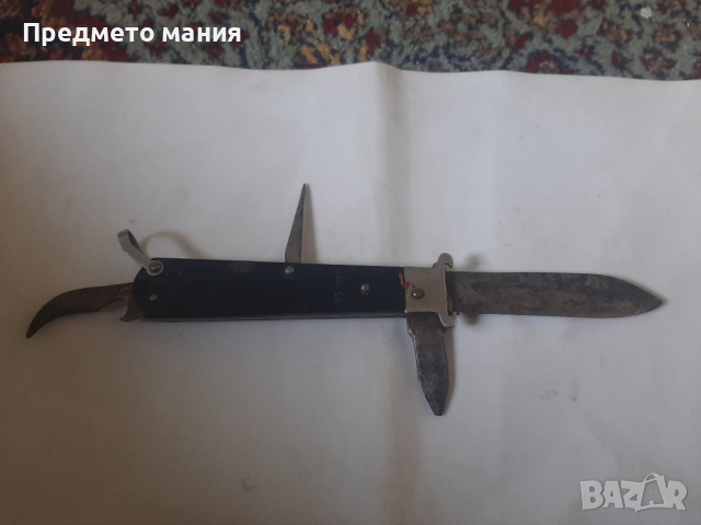 Рядък съветски Руски  сгъваем ловен нож Москва ножче ножка , снимка 7 - Ножове - 44745079