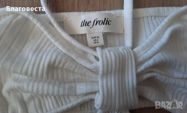 Къс топ на the frolic , снимка 3 - Корсети, бюстиета, топове - 51542241