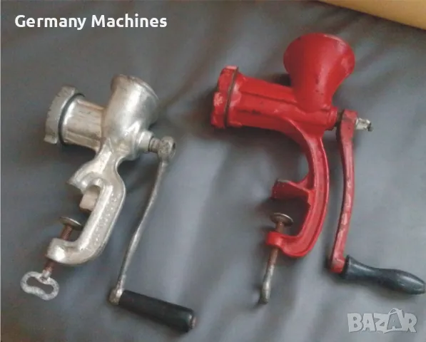 МЕСОМЕЛАЧКА ръчна --здрава РУСКА мелачка за месо или домати…. Имам 2бр различни месомелачки ---Сива 