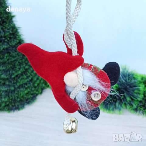 3391 Коледна фигурка Гном със звънче, снимка 2 - Декорация за дома - 39158408