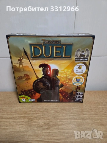 Чисто нова Настолна игра за двама 7 Wonders Duel (френско издание) , снимка 3 - Образователни игри - 53743832