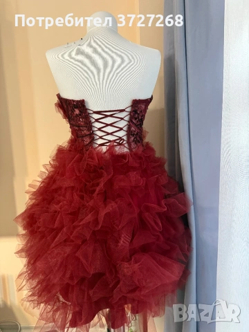 Червени къси бални рокли, снимка 6 - Рокли - 53430982