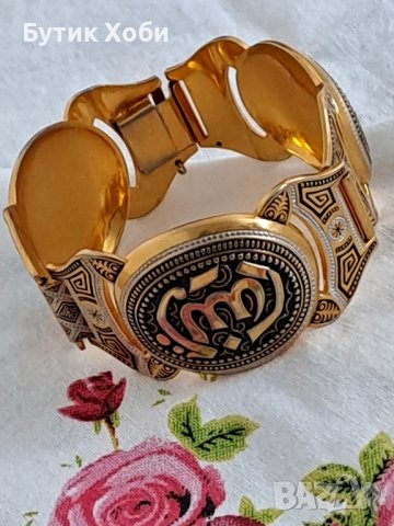 Масивна гривна ,,Толедо голд,,, снимка 2 - Антикварни и старинни предмети - 41973976