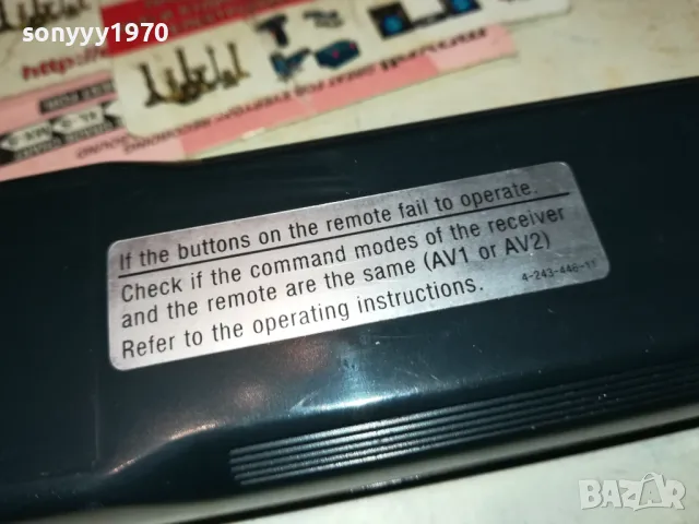 SONY RM-U306 AUDIO REMOTE CONTROL-ВНОС SWISS 3012241136, снимка 17 - Ресийвъри, усилватели, смесителни пултове - 48496526