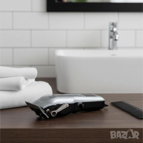 Безжична машинка за подстригване Rosberg R51810Q, 5W, DC 3.7V 1200mAh, USB зареждане, снимка 5 - Тримери - 52131275