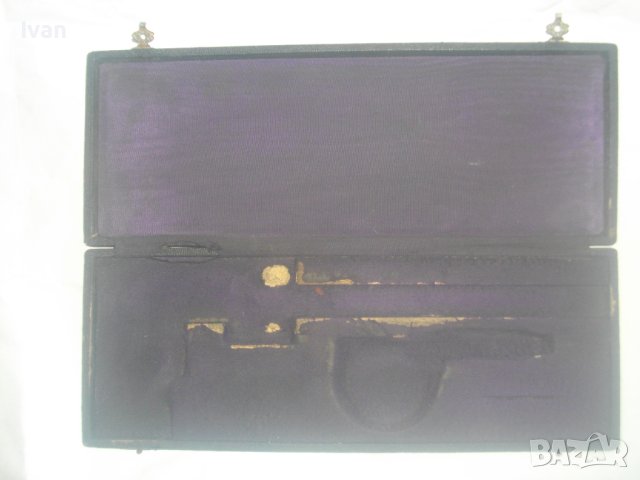 Старинна Кутия За Шублер - Дървена с Кожа и Метални Копчалки-330х110х25мм-Немска, снимка 10 - Антикварни и старинни предмети - 44183957