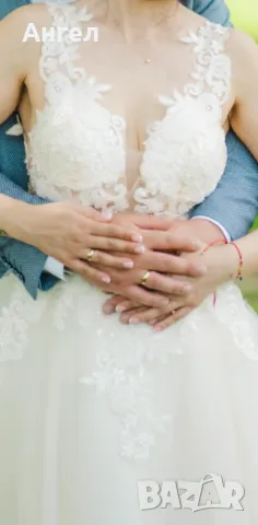 Булчинска рокля+Подарък, снимка 5 - Сватбени рокли - 48961636