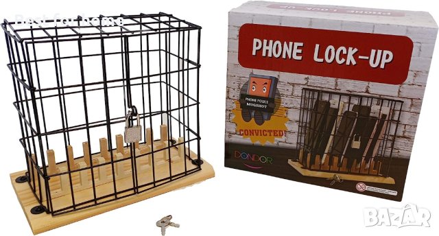 Клетка за заключване на телефони- забавен аксесоар, снимка 2 - Други - 41642899