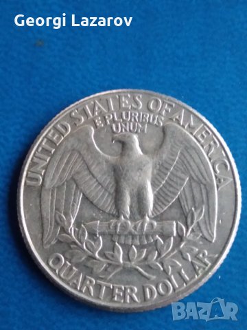 25 цента САЩ 1991, снимка 2 - Нумизматика и бонистика - 10823560