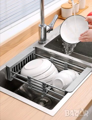 Разтегателен сушилник за мивка , снимка 2 - Аксесоари за кухня - 41864323