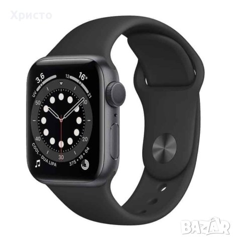 НОВ!!! Apple Watch 6, GPS, Корпус Space Gray Aluminium 40mm, Black Sport Band