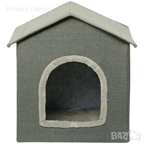 PawHut Котешка пещера с възглавница, снимка 3 - За котки - 53487595