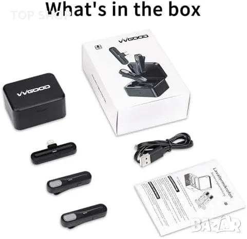 Нов Безжичен лаважен Микрофон за iPhone / iPad  Множество Режими, снимка 4 - Микрофони - 50038580