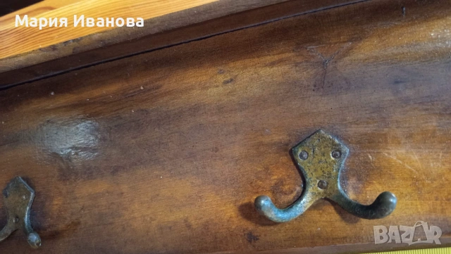 Стенна ретро закачалка, дървена, снимка 11 - Закачалки - 53821464