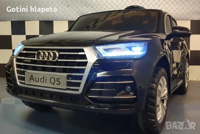  Акумулаторен Двуместна джип Audi Q5 4X4 24V батерия,MP4, снимка 4 - Електрически играчки - 50269121