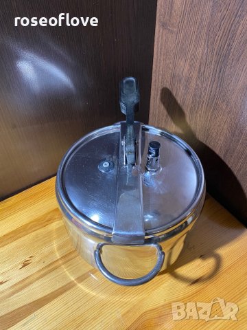 INOXPRAN ITALY / Италия качествена тенджера под налягане 5 литра, снимка 4 - Съдове за готвене - 40654402