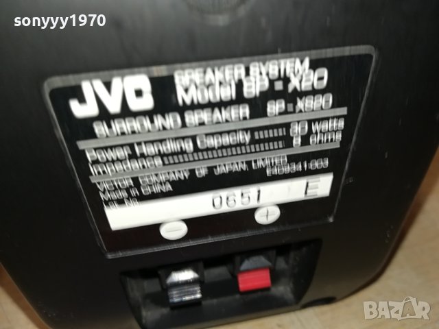 JVC SP-XS20 30W/8OHM-2БР ТОНКОЛОНИ 2507231611, снимка 12 - Тонколони - 41655747