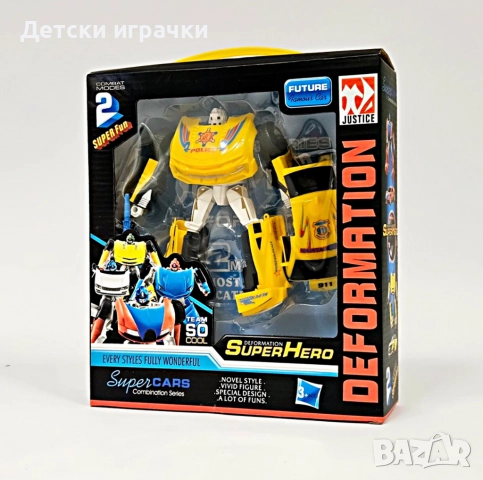 Трансформер робот полицейска кола, 3 цвята, снимка 6 - Други - 52716391