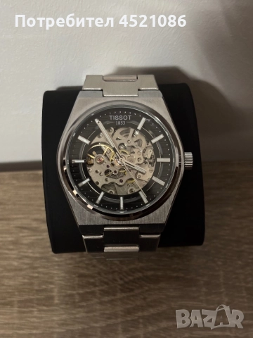 Механичен мъжки часовник Tissot PRX със скелетен циферблат