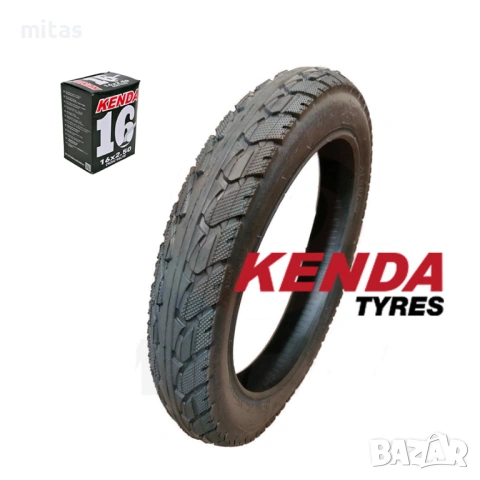 Външна и вътрешна гума KENDA Komfort 16x2.50 - за Ел. триколка и скутер, снимка 2 - Части за велосипеди - 41116965