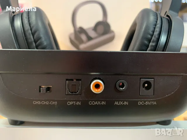 Безжични слушалки за телевизия / Слушалки On-Ear с RF предавател / Plug-n-Play, снимка 7 - Слушалки и портативни колонки - 49847311