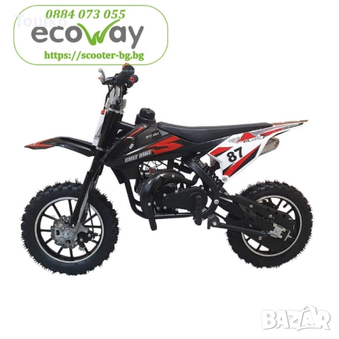 Детски бензинов кросов мотор EcoWay D7-07 Двигател: 49CC, 2-тактов, едноцилиндров Максимална скорост, снимка 2 - Мотоциклети и мототехника - 51601243