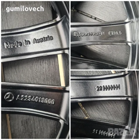 Оригинални Джанти Мерцедес 19 цола Bi-Color 22г., снимка 12 - Гуми и джанти - 50307645